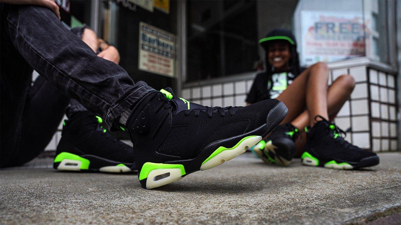 All green jordan 6 sale